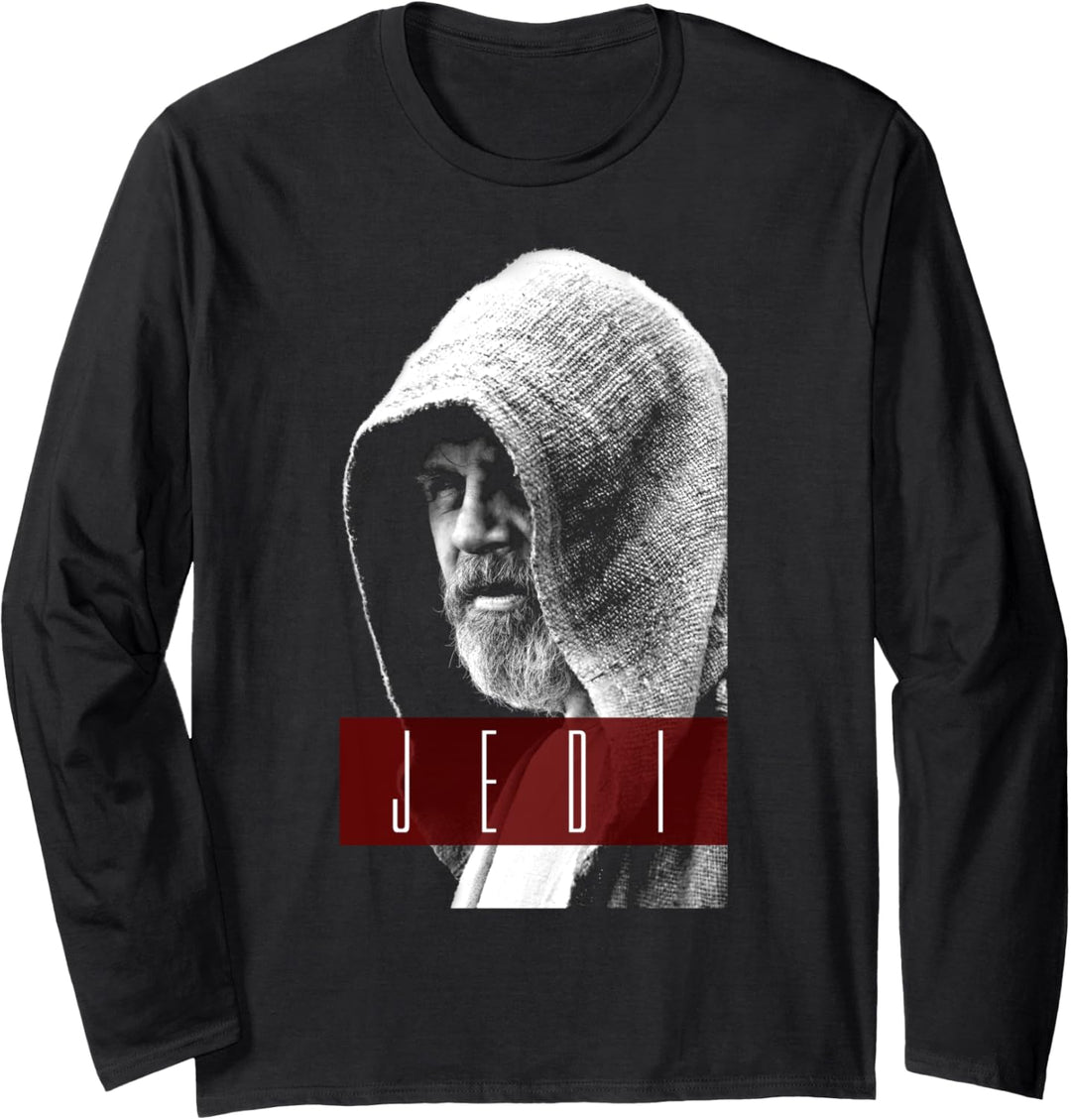 Star Wars The Force Awakens Luke Skywalker Jedi Portrait Langarmshirt