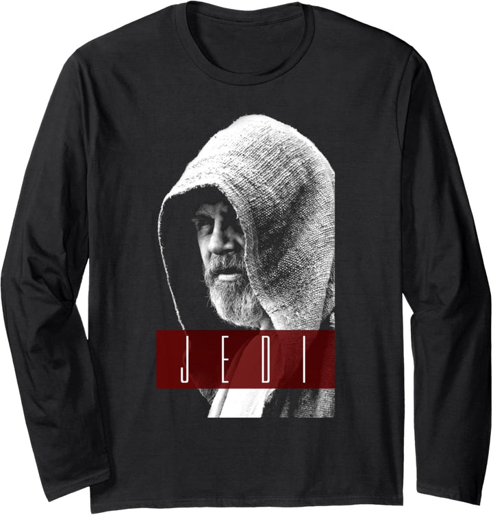 Star Wars The Force Awakens Luke Skywalker Jedi Portrait Langarmshirt