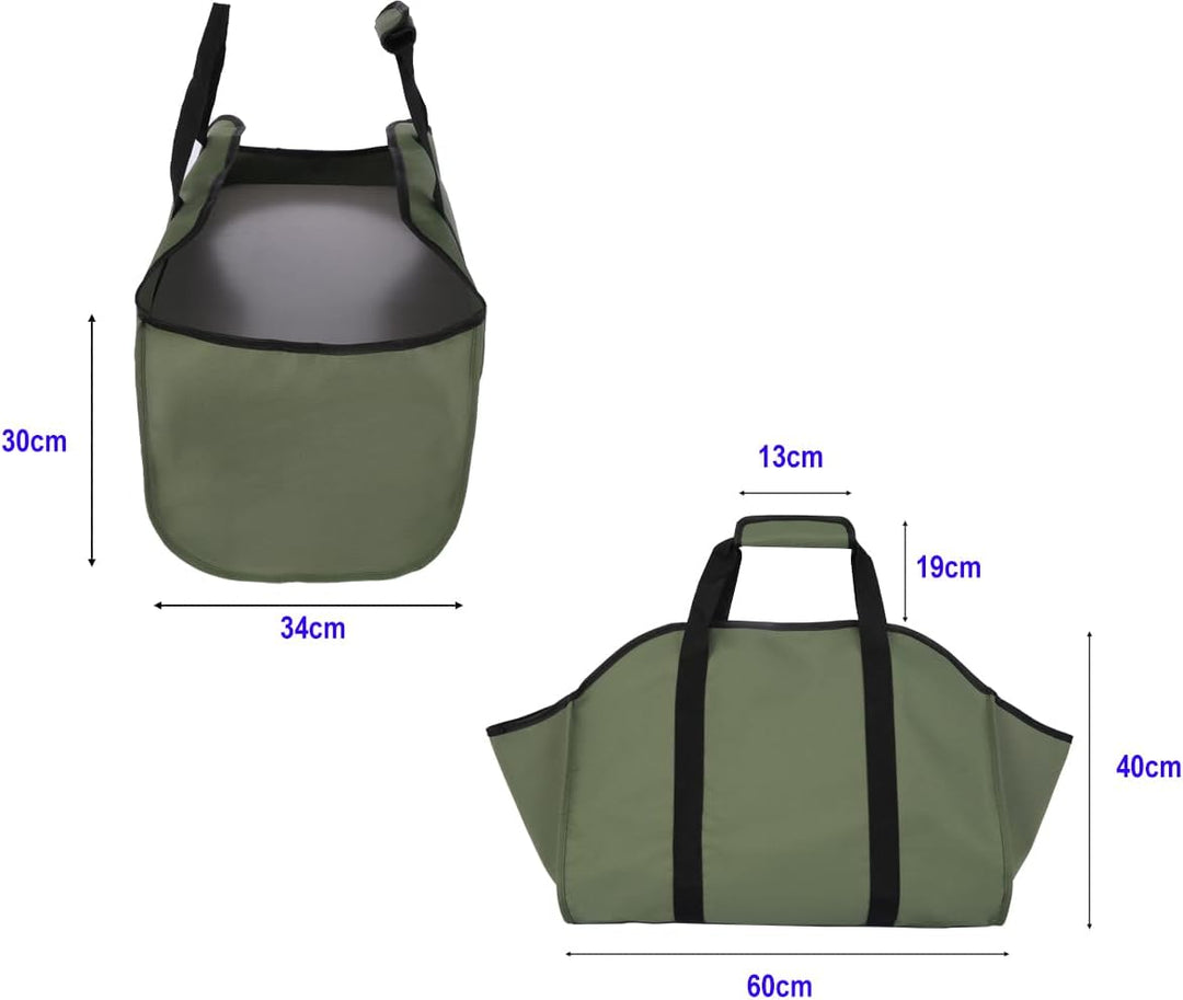 BEISUOSI Brennholz Log Carrier Tragetasche, Leinwand Brennholz Halter, Extra grosse langlebige Holzö
