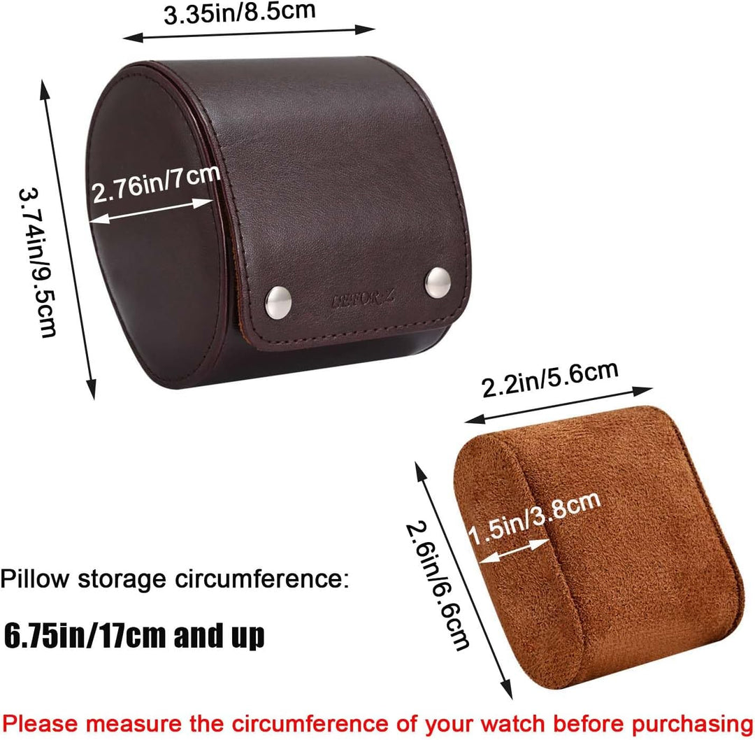 Uhrenbox Organizer Uhrenrolle Reiseetui Einzel Uhrenetui für Herren Uhrendisplay Aufbewahrungsbox Tr