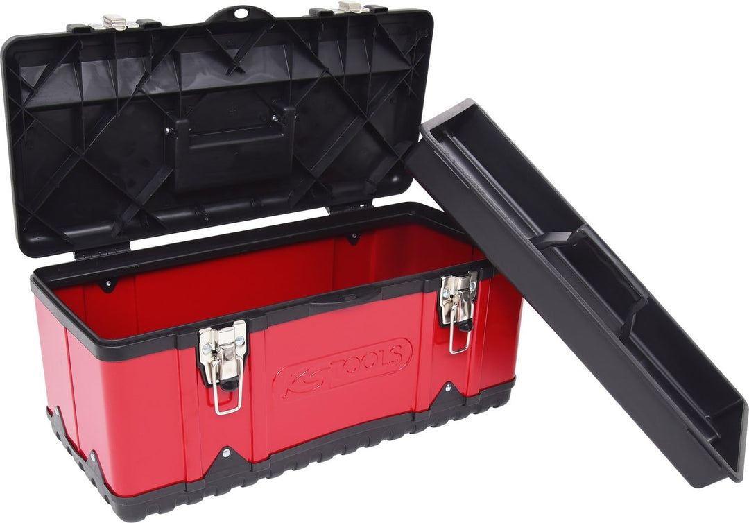 KS Tools 850.0350 Kunststoff-Stahlblech-Werkzeugkiste, 470x238x203mm