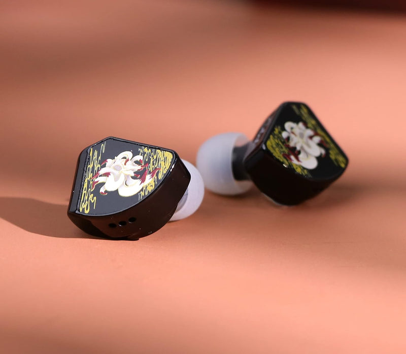 Linsoul Kinera Gumiho 10mm SPD Planar Driver + 1BA In Ear Earphone Monitor with 3D Printed Cavity, D