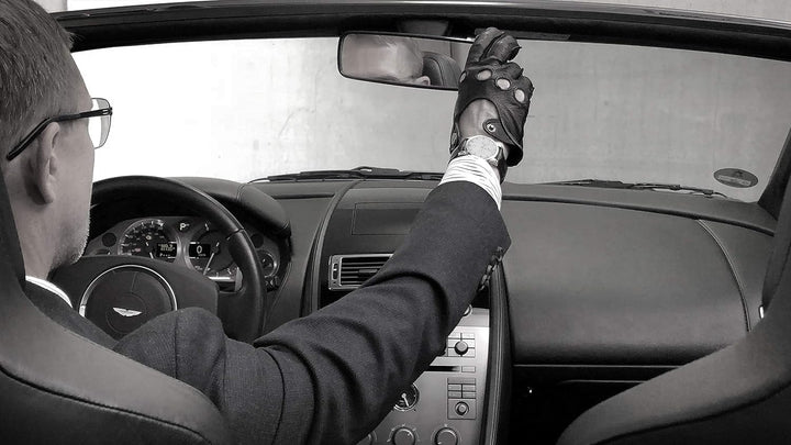 PEARLWOOD Herren Lederhandschuhe Steve für Autofahrer aus Ziegenleder XL (10) Black (200), XL (10) B