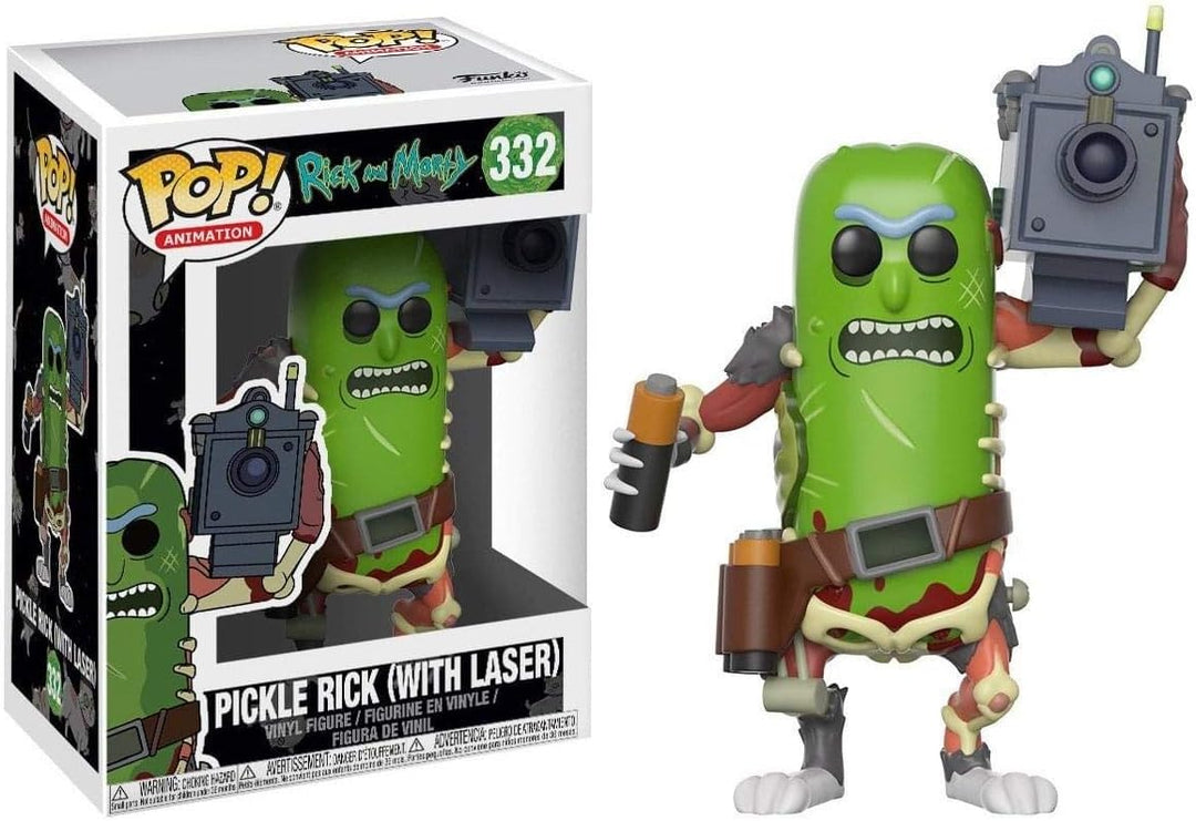 Funko Pop! Animation: R&M - Pickle Rick mit Laser - Rick And Morty - Vinyl-Sammelfigur - Geschenkide