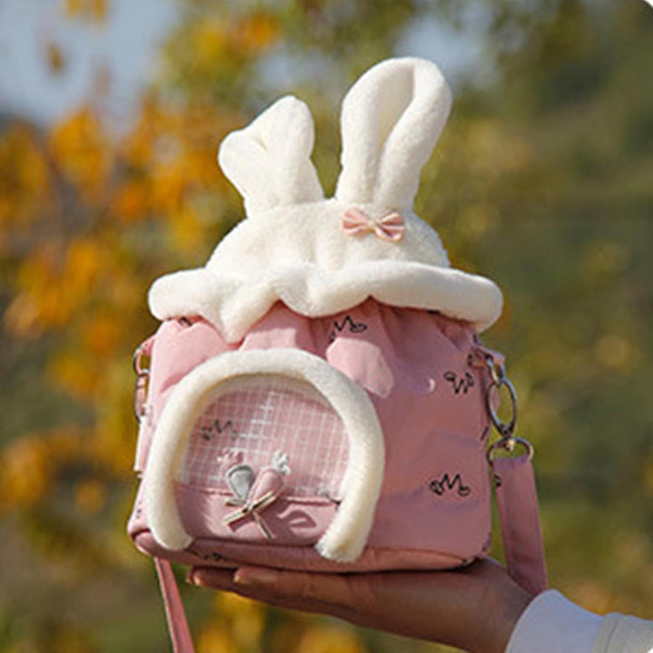Meerschweinchen-Tragetasche, niedliche Hasenohr-Reisetragetasche, Hamster-Umhängetasche, Kleintier-T