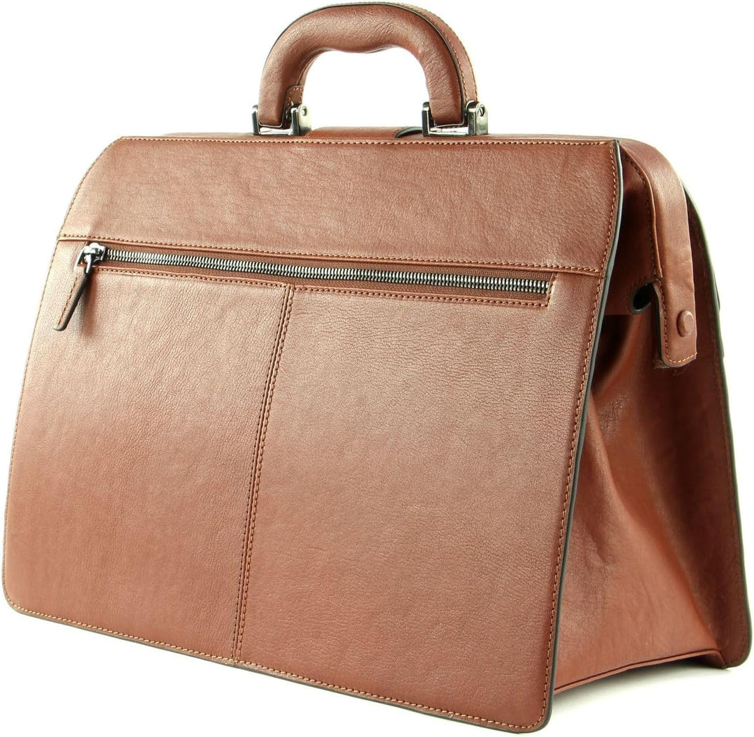 Piquadro Black Square Aktentasche Leder 37 cm Cuoio Tabacco, Cuoio Tabacco