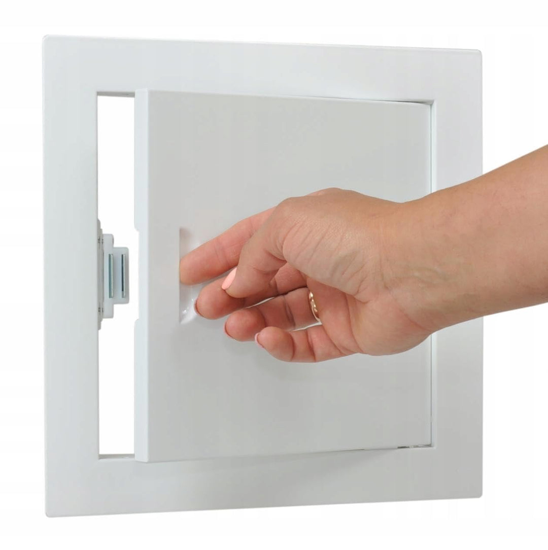 SYSTERM Stahl Revisionsklappe Revisionstür Serviceklappe zur Inspektion und Abdeckung, Magnetverschl