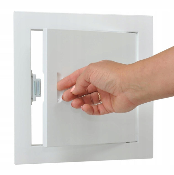 SYSTERM Stahl Revisionsklappe Revisionstür Serviceklappe zur Inspektion und Abdeckung, Magnetverschl