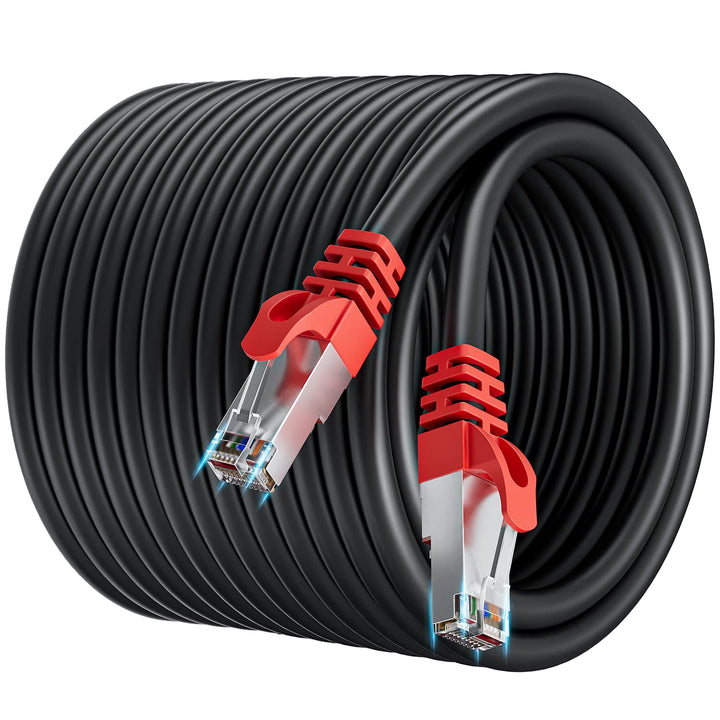 Soibke Lan Kabel 50 Meter Netzwerkkabel Cat 7 Ethernet Kabel 50m Geschirmt High Speed, Internet Patc