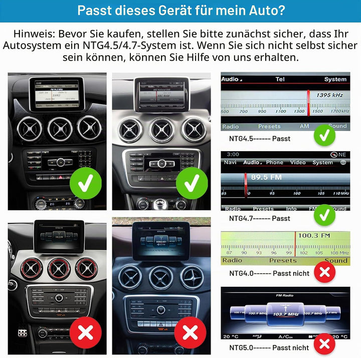 Ninetom Autoradio 12,3 Zoll Touchscreen für 2013-2015 Mercedes Benz A/B-Klasse GLA CLA W176 W246 C11