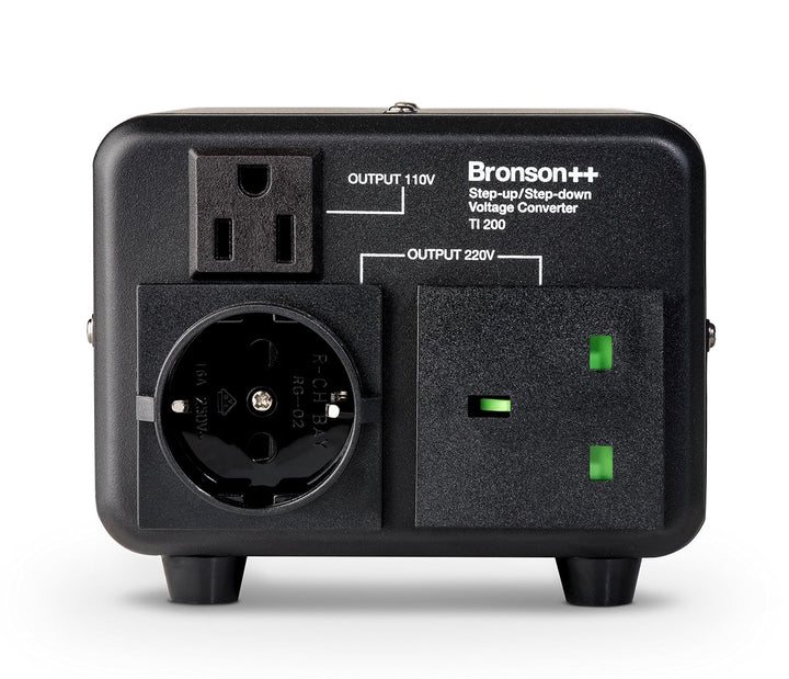 Bronson++ TI 200 110 Volt USA Spannungswandler Ringkern-Transformator 200 Watt - In: 110V oder 220V