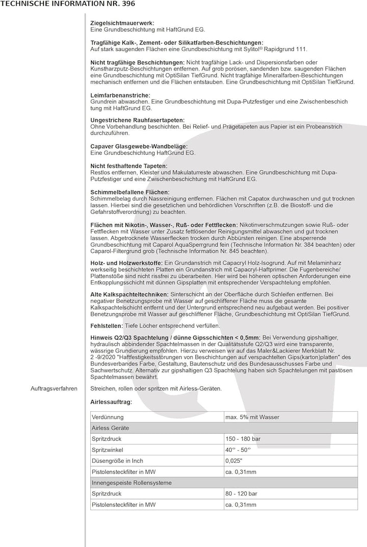 Caparol Sylitol Bio-Innenfarbe Grösse 12,5 LTR, Farbe altweiss (ca. RAL 9010)