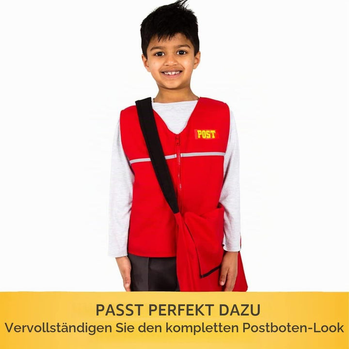 Pretend to Bee Postarbeiter Zubehör, Set mit 5 Weichen Paketen und Roter Posttasche, 18+ Monate Post