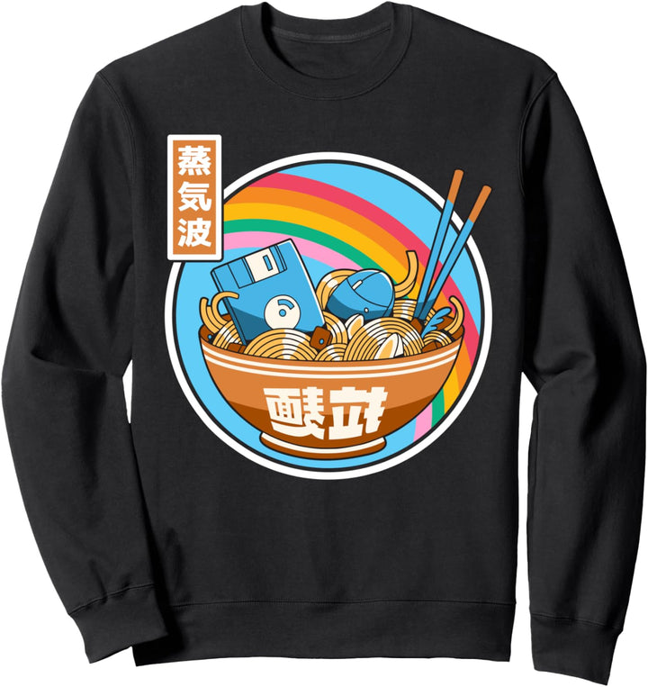 Digitale Ramenschale im japanischen Stil, Pastellfarben Sweatshirt