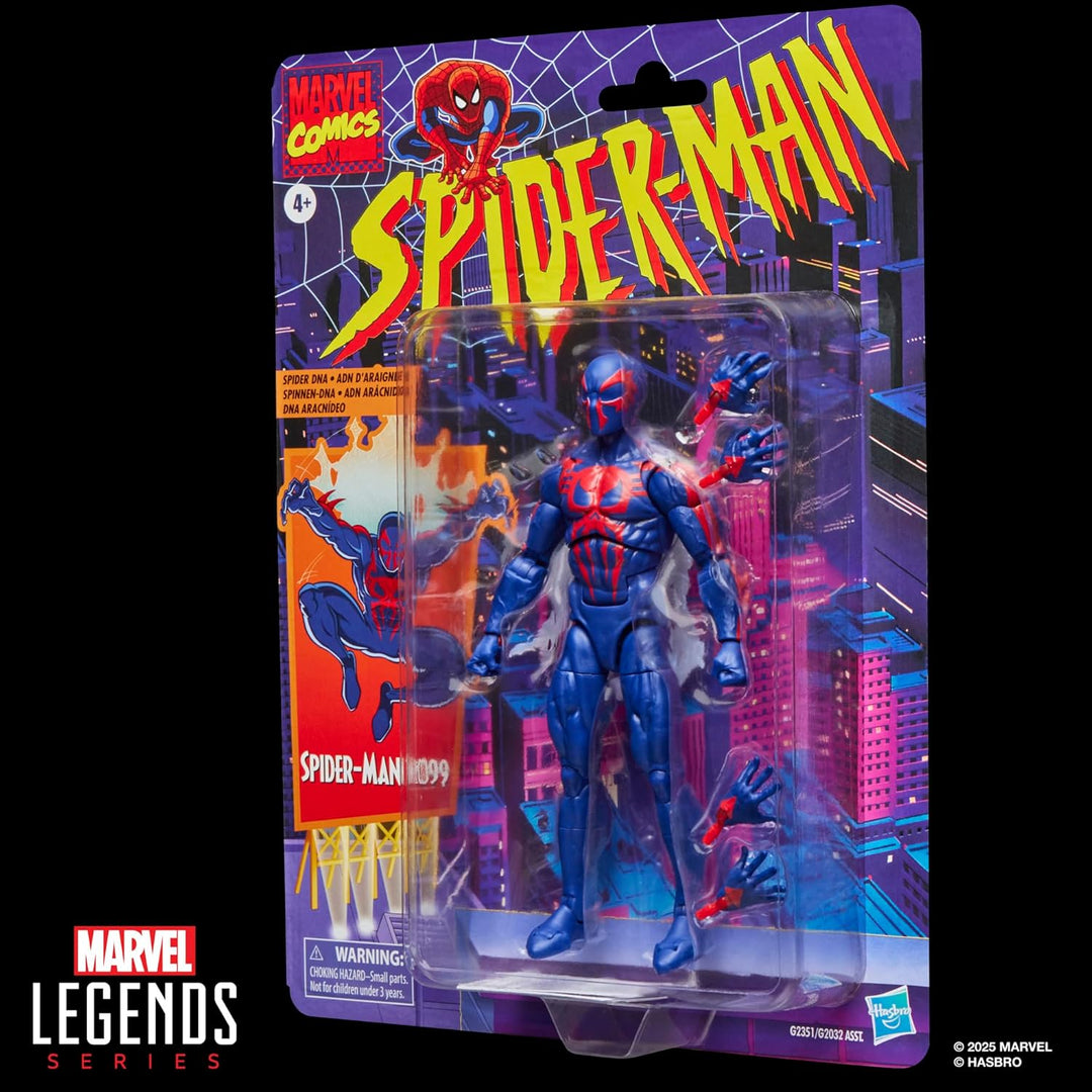 Marvel Legends Series Spider-Man 2099, Retro Comics Action-Figur zum Sammeln, Skala 15 cm, Rot und B
