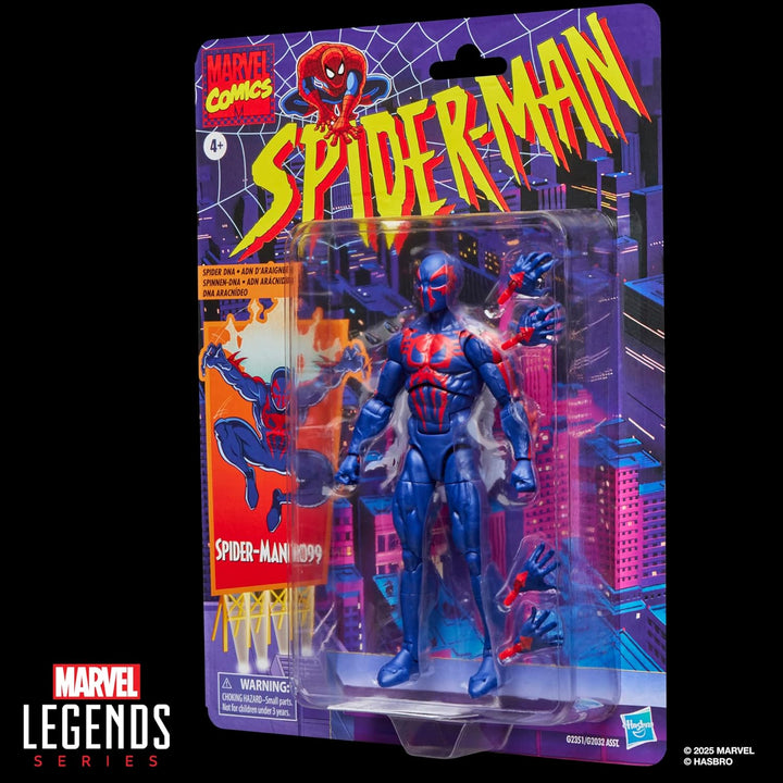 Marvel Legends Series Spider-Man 2099, Retro Comics Action-Figur zum Sammeln, Skala 15 cm, Rot und B