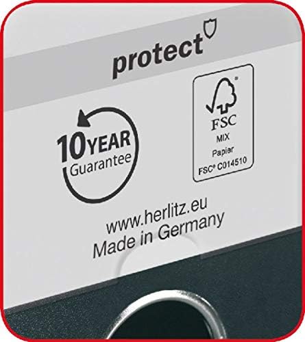 Ordner maX.file protect A4, Rückenbreite 8 cm, neon-grün, 1 Stück (Packung mit 4) 8cm (Packung mit 4
