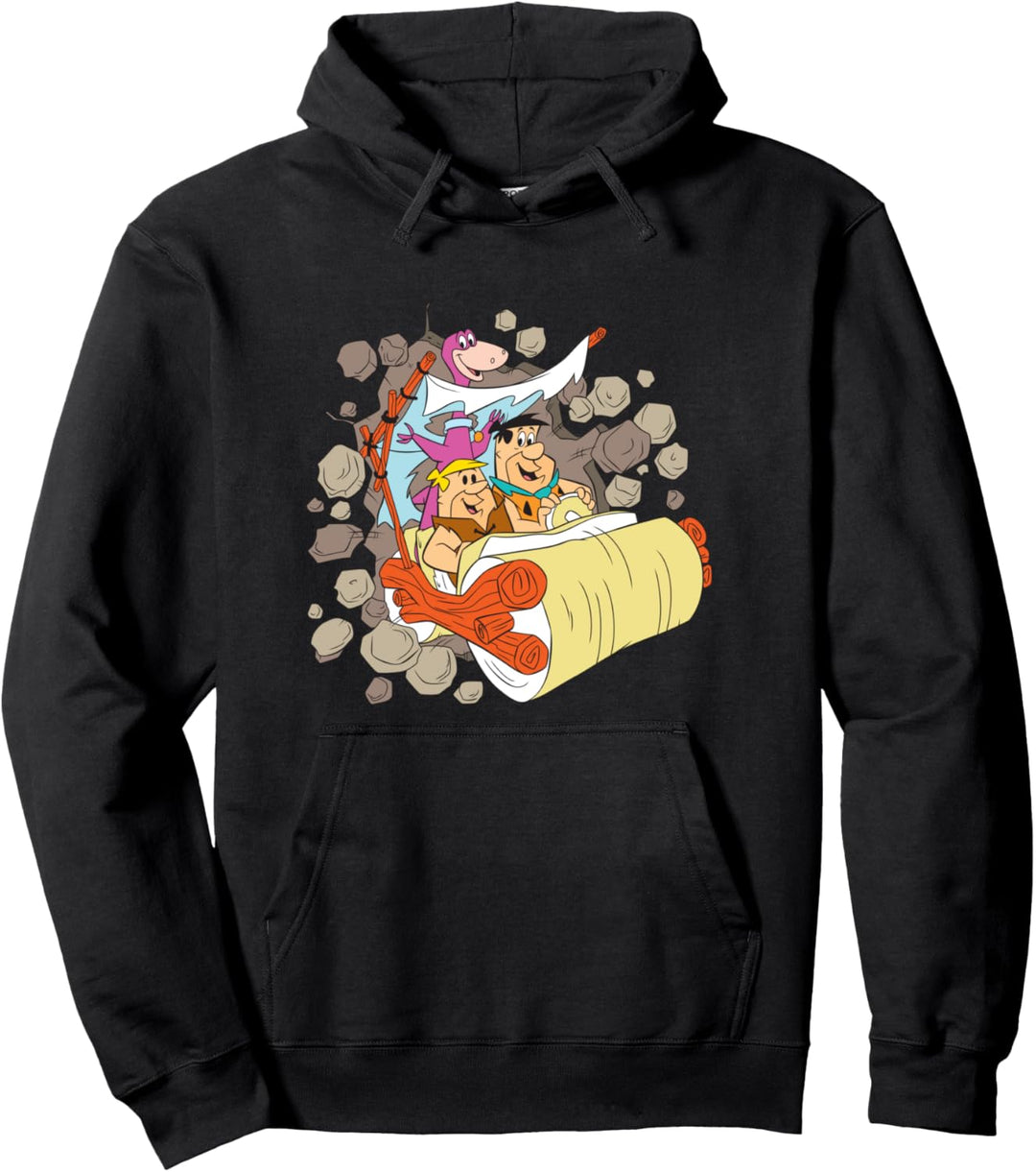 The Flintstones Coming Through Adult Pullover Hoodie