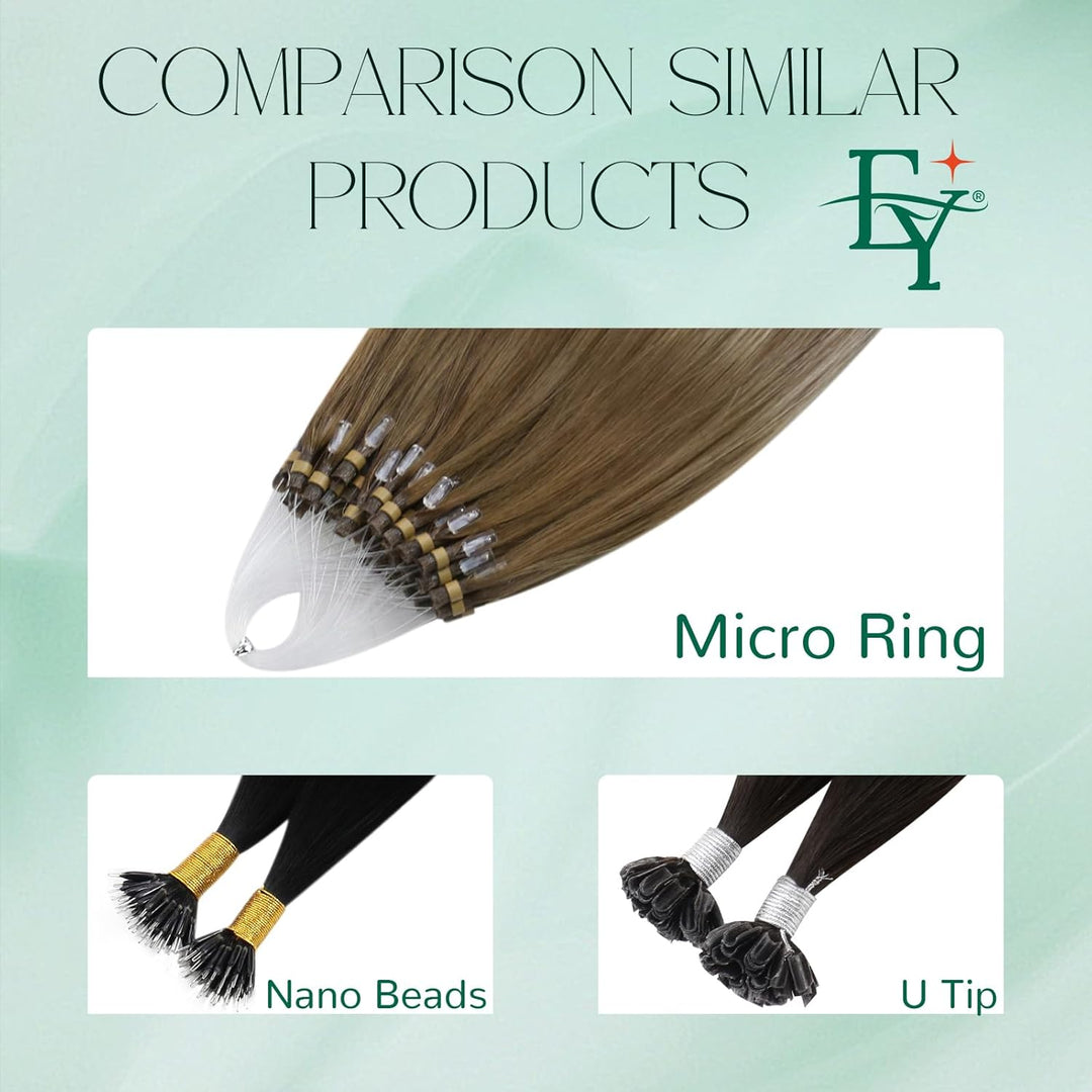 Easyouth Microring Extensions Ombre Echthaar Micro Bead Extensions Remy Echthaar Microring Haarverla