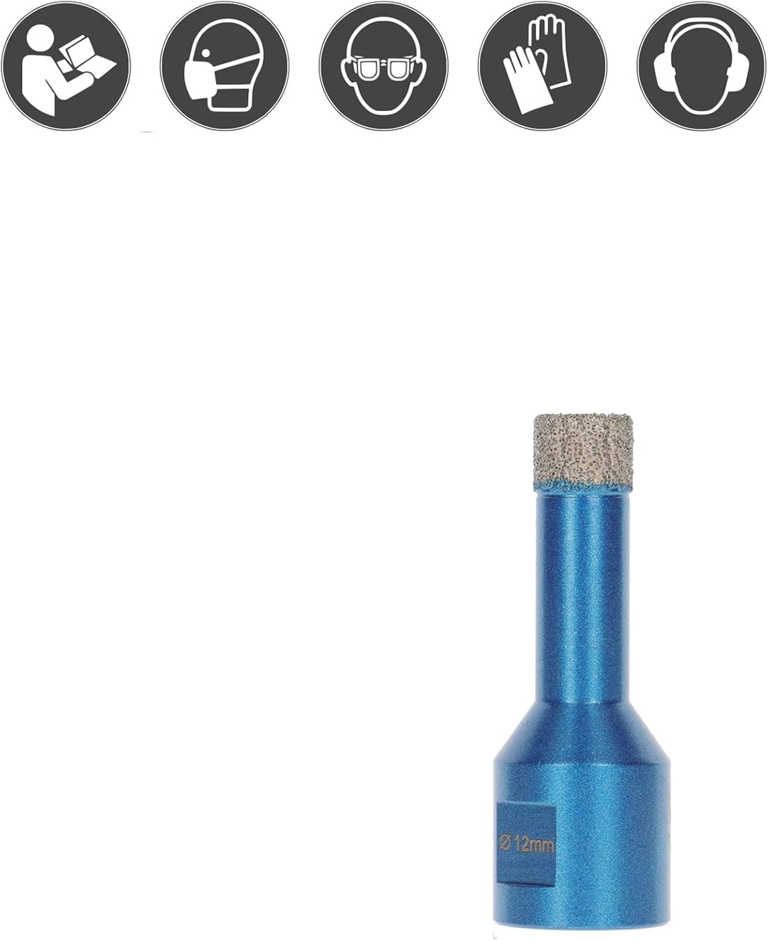 PRODIAMANT® M14 Diamant Fliesenbohrer 12 mm [TROCKENBOHRER] - Diamantbohrer für Fliesen, Keramik & N