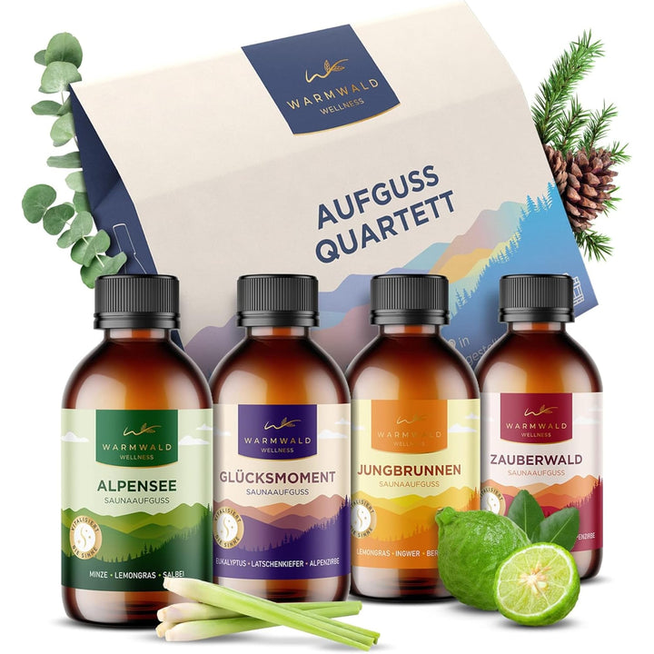 Warmwald - Saunaaufguss - Sauna Aufgussmittel mit natürlichen ätherischen Ölen - Saunaöl - Saunaduft