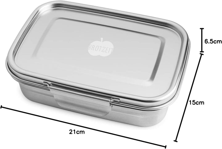 Dichte Lunchbox 'BUDDY' aus Edelstahl, 1.260ml - 100% BPA frei, fest verschliessbar
