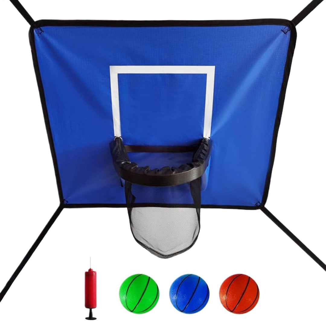 Generisch Trampolin-Basketballkorb | Kinderspielset zum Hüpfen und Dunken | Trampolin Korb Spiel Set