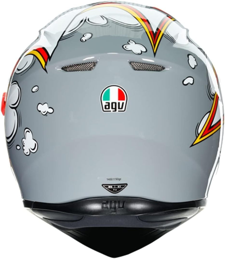 AGV CASCO K3 SV MULTI MPLK S BUBBLE GREY/WHITE/RED, S BUBBLE GREY/WHITE/RED