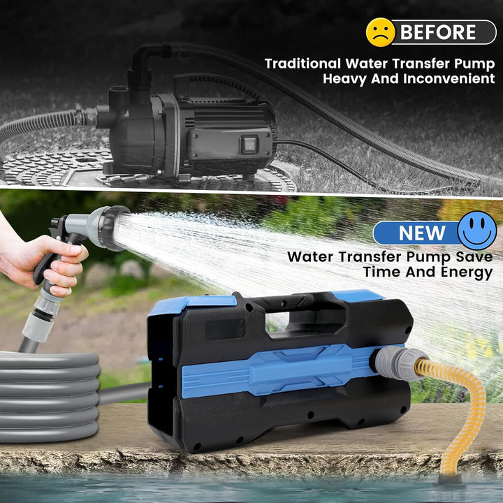 Wasserpumpe Kompatibel Mit Makita 18 V Akku, Elektrische Gartenpumpe, Kabellose Tragbare Selbstansau