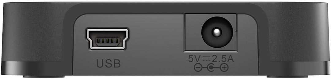 D-Link DUB-H4 4-Port USB 2.0 Hub (abwärtskompatibel, unterstützt Windows, Mac OS X) schwarz 4-in-1 (