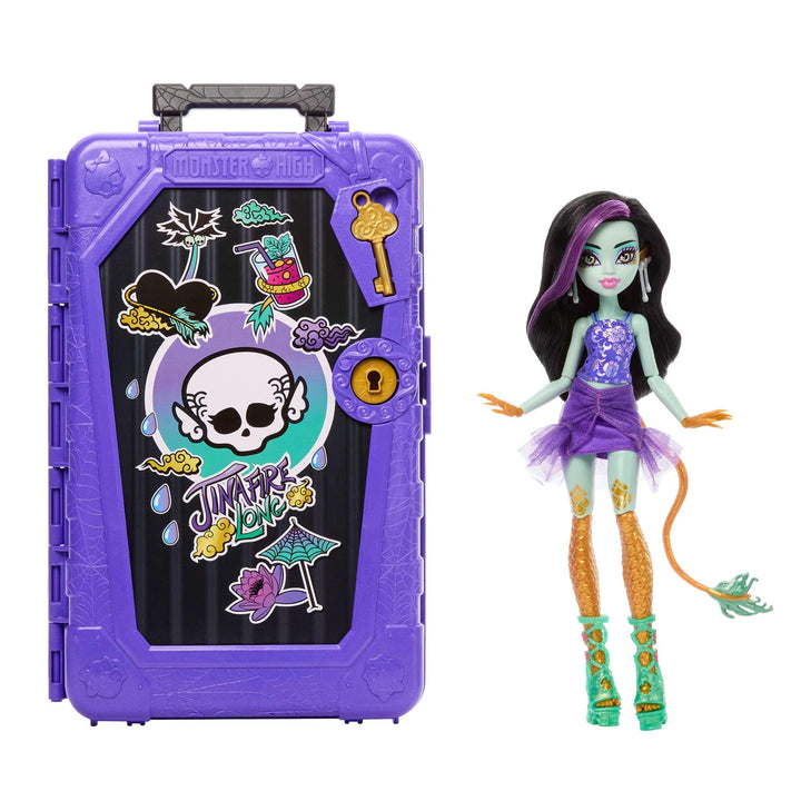 Monster High Skulltimate Secrets Jinafire Long Puppe und Zubehörset, Destination: Gore-geous Oasis m