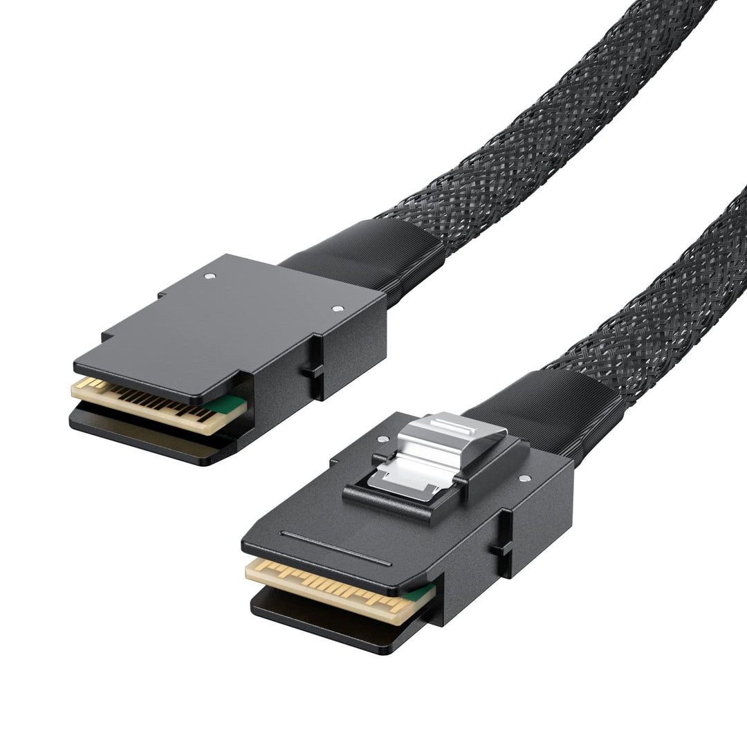 HiFiber 0.5m (2er-Pack) Internes Mini SAS SFF-8087 auf SFF-8087 Kabel 50 Zentimeter 2 SFF-8087 to SF