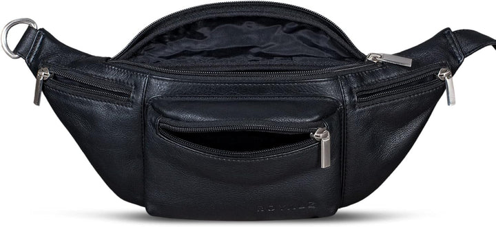 ROYALZ 'Laguna' Bauchtasche Leder Vintage Look Gürteltasche Unisex auch als Brusttasche Crossbody Ba
