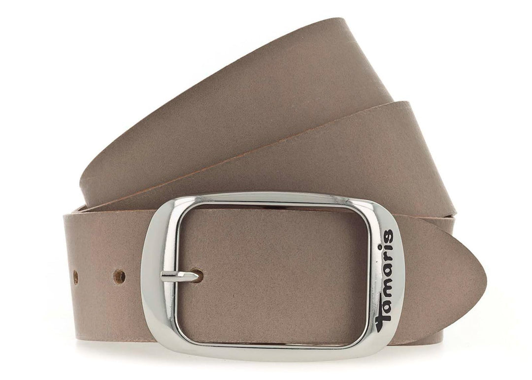Tamaris Gürtel Essential Classics TB0002L01 Damen Gürtel Uni 75 Grau Taupe, 75 Grau Taupe