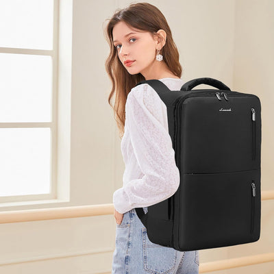 LOVEVOOK Handgepäck Rucksack, Reiserucksack Damen Herren, Travel Backpack mit Nassfach, Erweiterbare