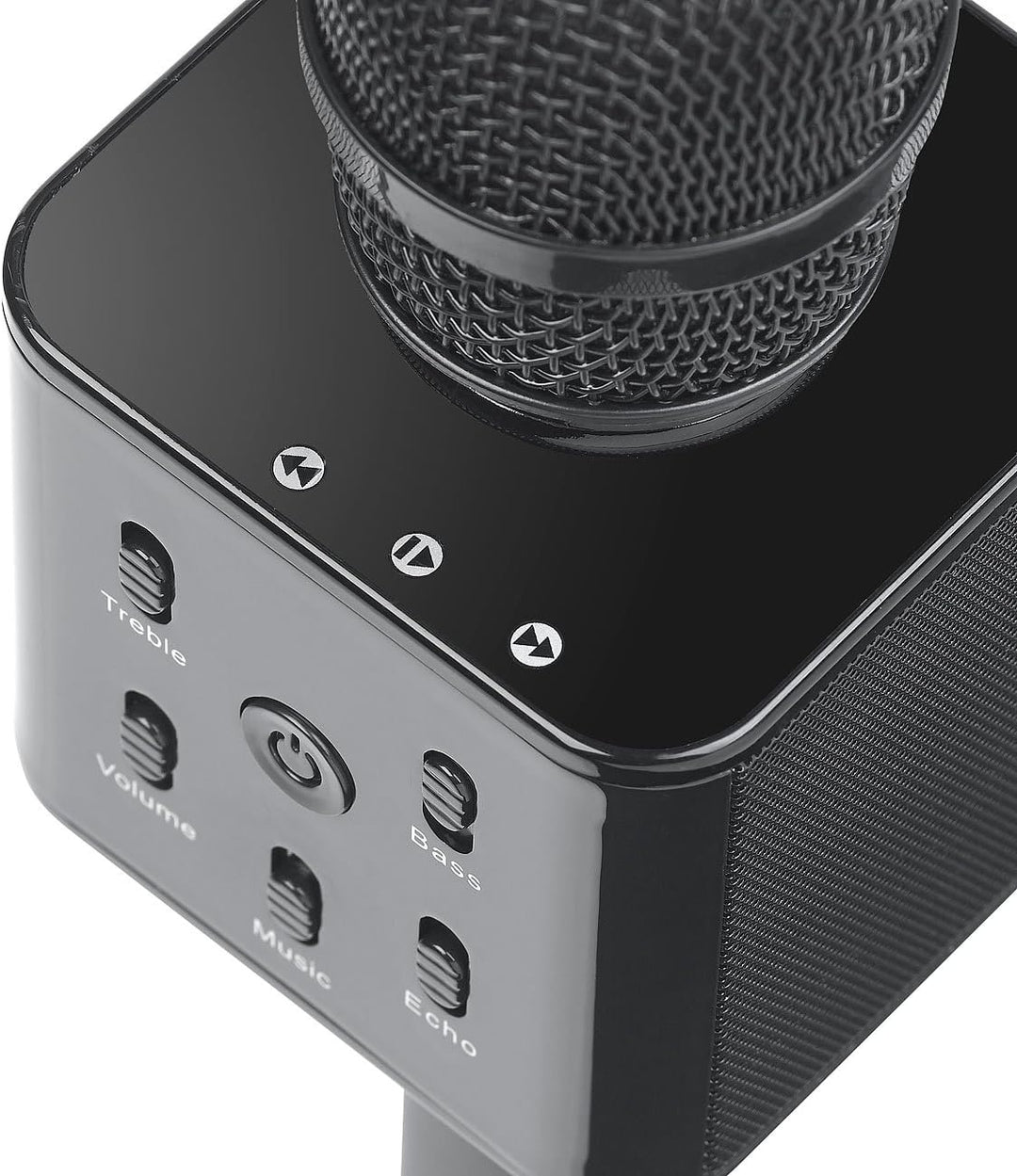 auvisio Karaoke Mikro: Karaoke-Mikrofon mit Bluetooth, MP3-Player, Lautsprecher und Akku (Kindermikr