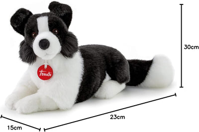 Trudi TUDN8000 Hund Border Collie Scott, Weiss/schwarz, M