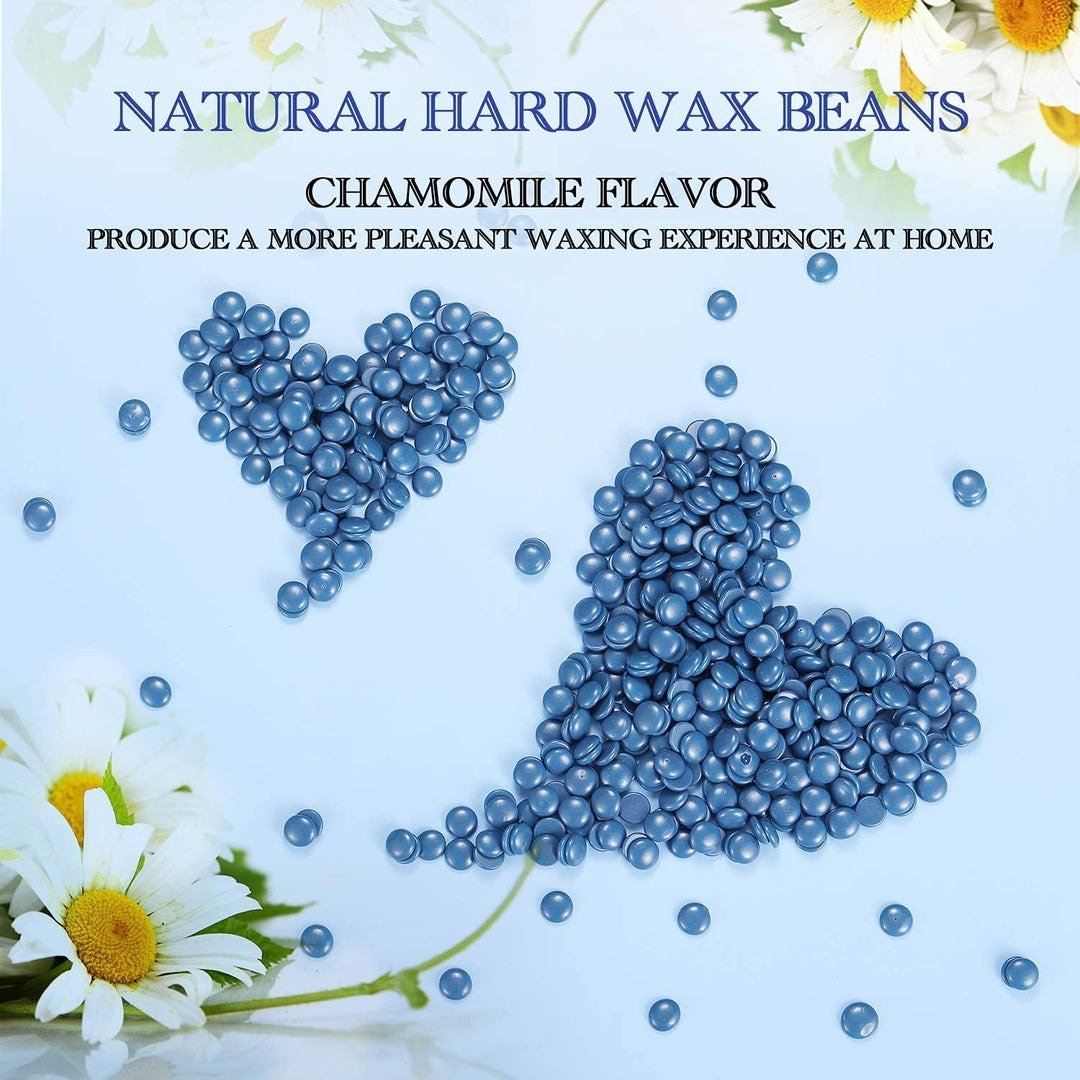 Easkep Wachswärmer Waxing Set mit 500g Wachsbohnen- Warm Wax Set wachsmaschine enthaarung set - Waxi