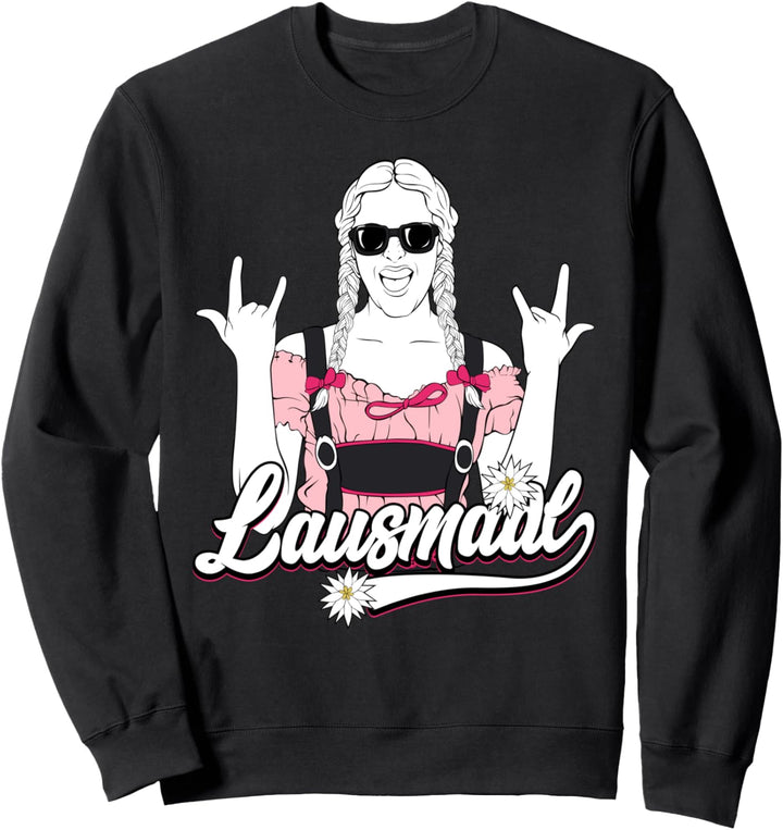 Lausmadl Dirndl Bier Damen Trachten Oktoberfest Zeltfest Sweatshirt