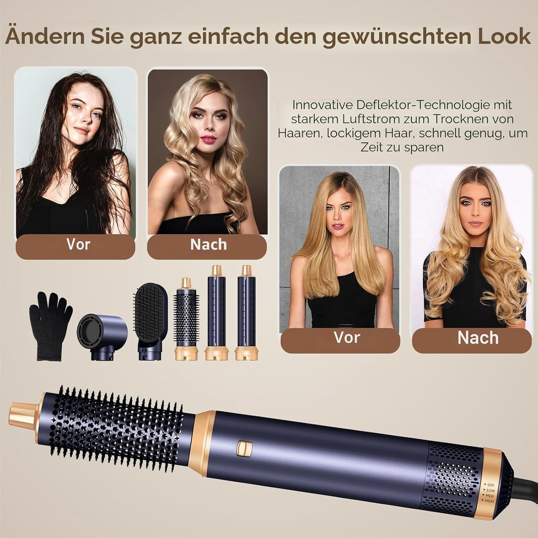 Hairstyler Air Styler Rundbürstenföhn Föhn Violett, Violett