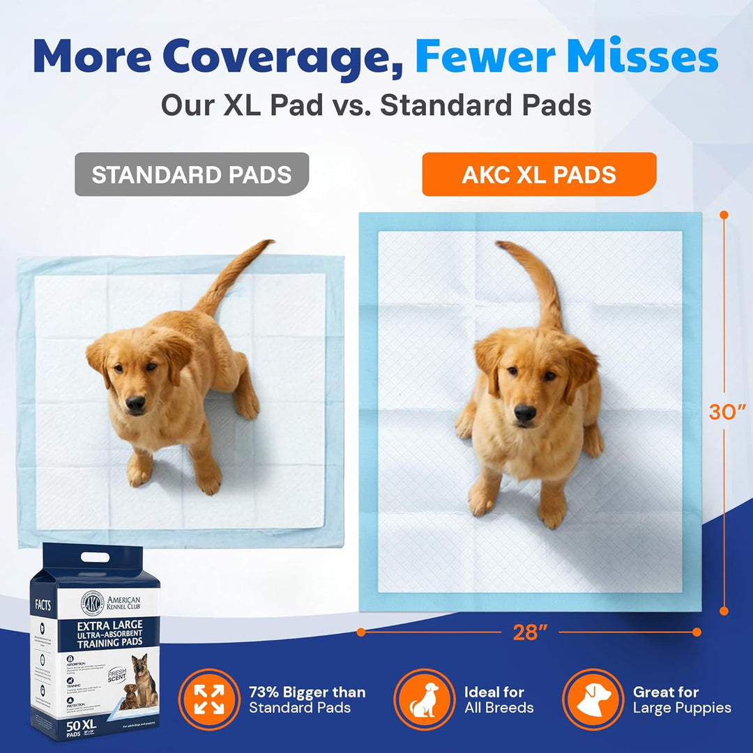 American Kennel Club 50 x XL-Trainingsunterlagen, 76,2 x 71,1 cm, 50 Count - (XL 28 x 30)