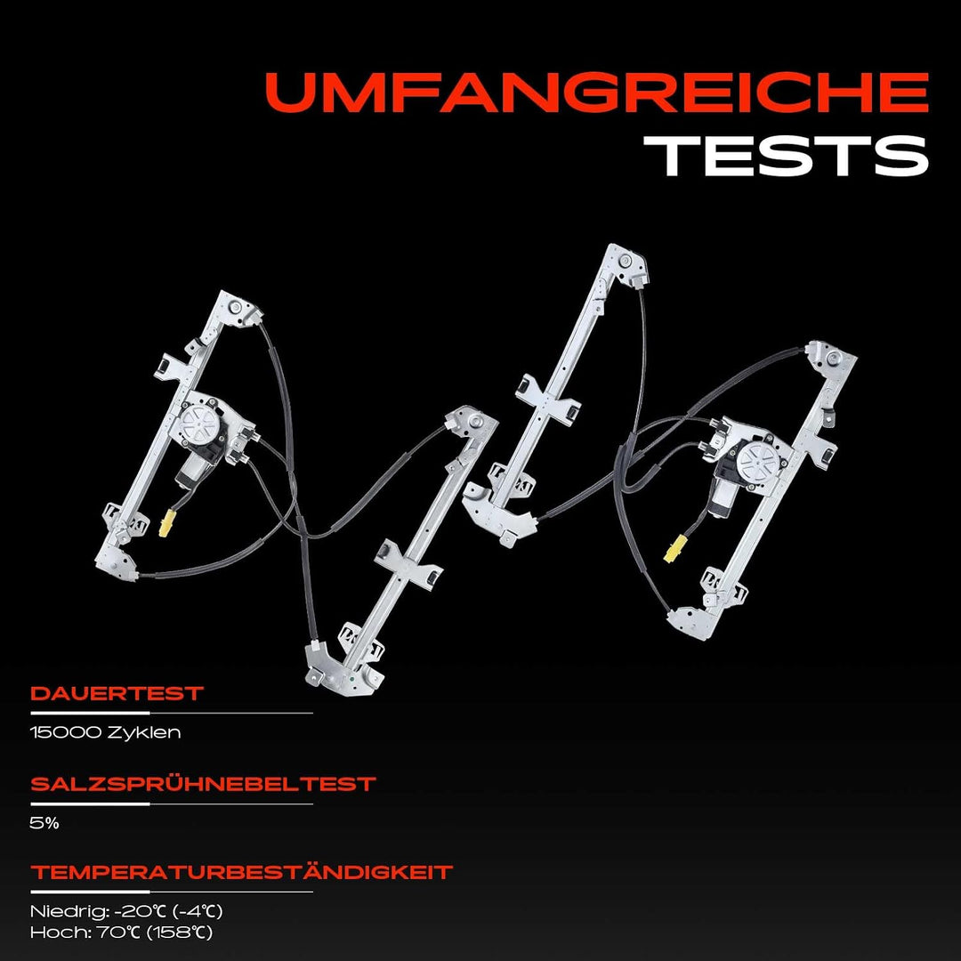 Frankberg 2x Fensterheber Mit Motor Vorne Links und Rechts | Kompatibel mit Partner Combispace 5 G,B
