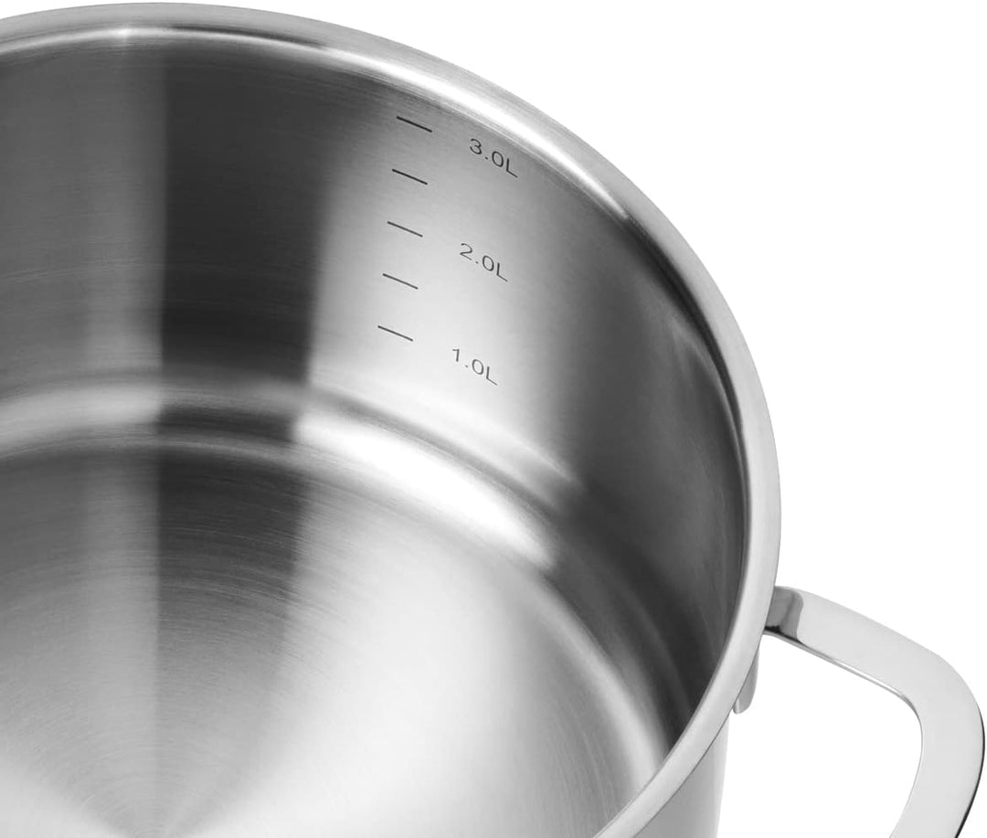 Schulte-Ufer Topfset Industar, 4tlg, Edelstahl, inkl. Testsieger Bratpfanne Industar DIAMAS-Pro (163