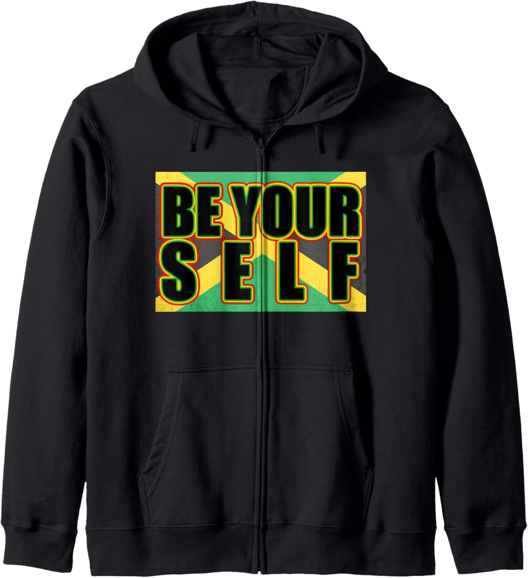 Jamaika Reggea - Be Yourself - Sei du selbst Kapuzenjacke