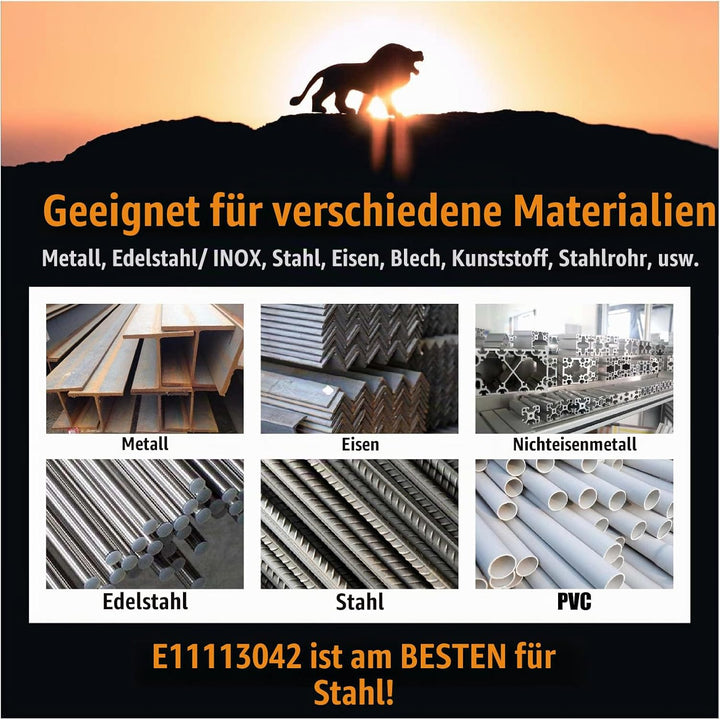 Merryland Trennscheibe 230 Metall Stahl Edelstahl für Winkelschleifer, 230 X 3,0 mm Dünn Flexscheibe