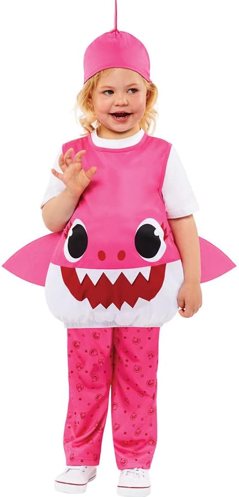 Amscan - Kinderkostüm Mummy Shark, Hai, Baby Shark, Karneval, Fasching, Mottoparty 92, 92