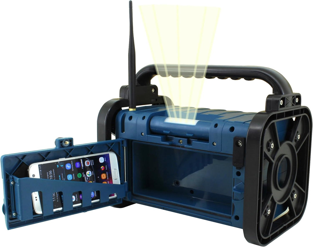 SOUNDMASTER DAB+/UKW Akku-Radio DAB85BL, blau/schwarz