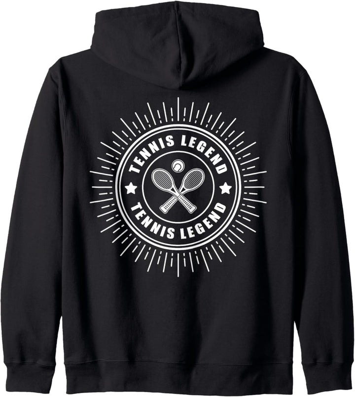 "Tennis Legend" lustiges Design für Tennisspieler Kapuzenjacke