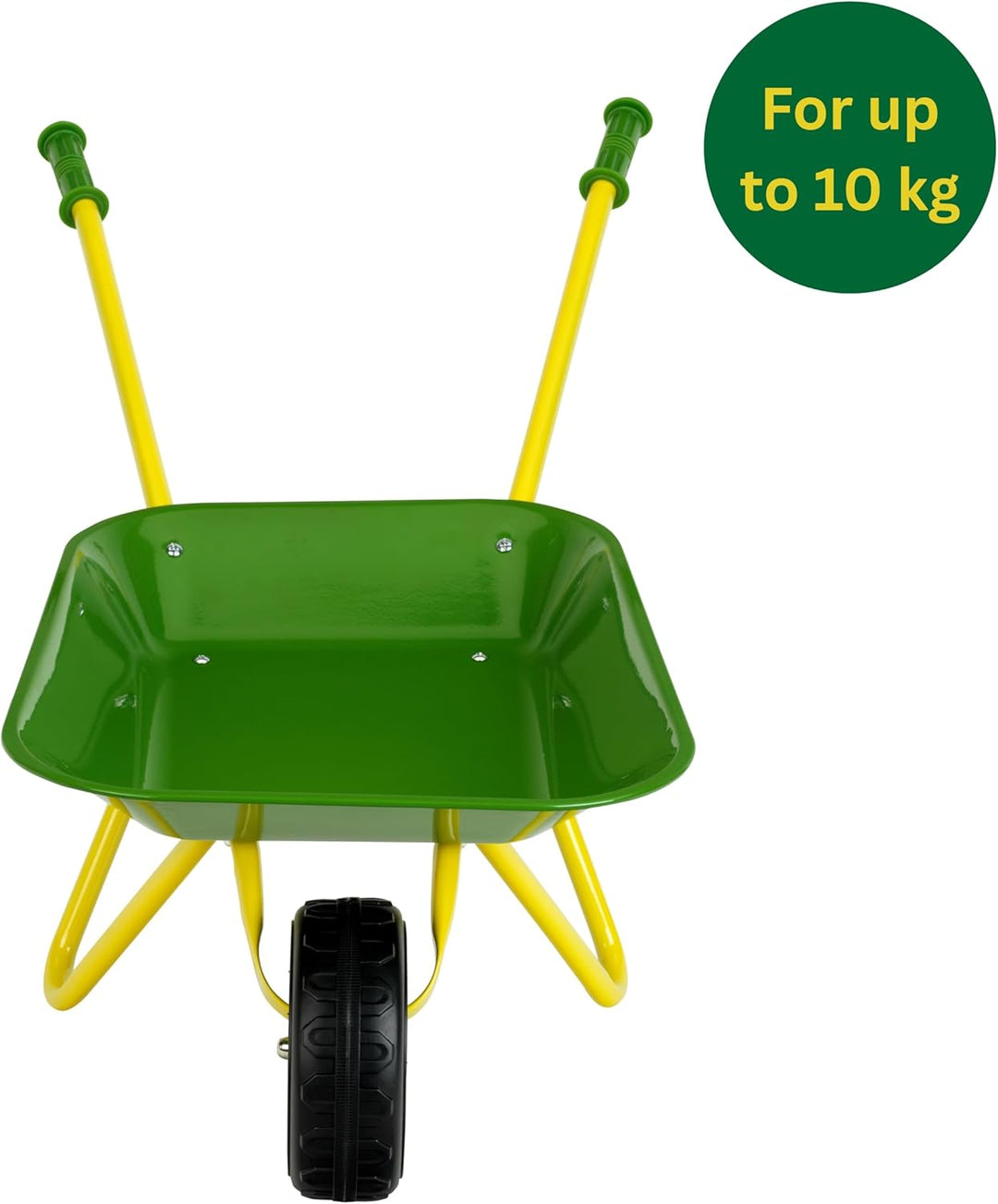 Theo Klein 3983 John Deere Schubkarre aus Metall Robuste Schubkarre mit stabilen Rädern Belastbar bi