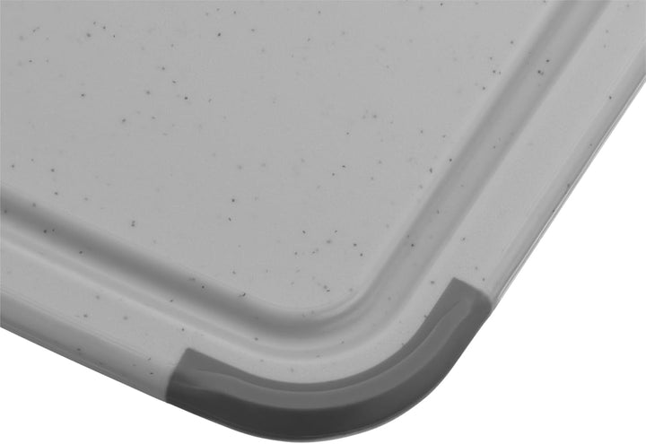 Silit Schneidebrett Kunststoff Set 2-teilig, Küchenbrett mit Saftrille, Aufhänge-/ Tragegriff, 2 Grö